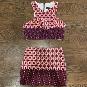 Colorful Matching Skirt & Mini Skirt